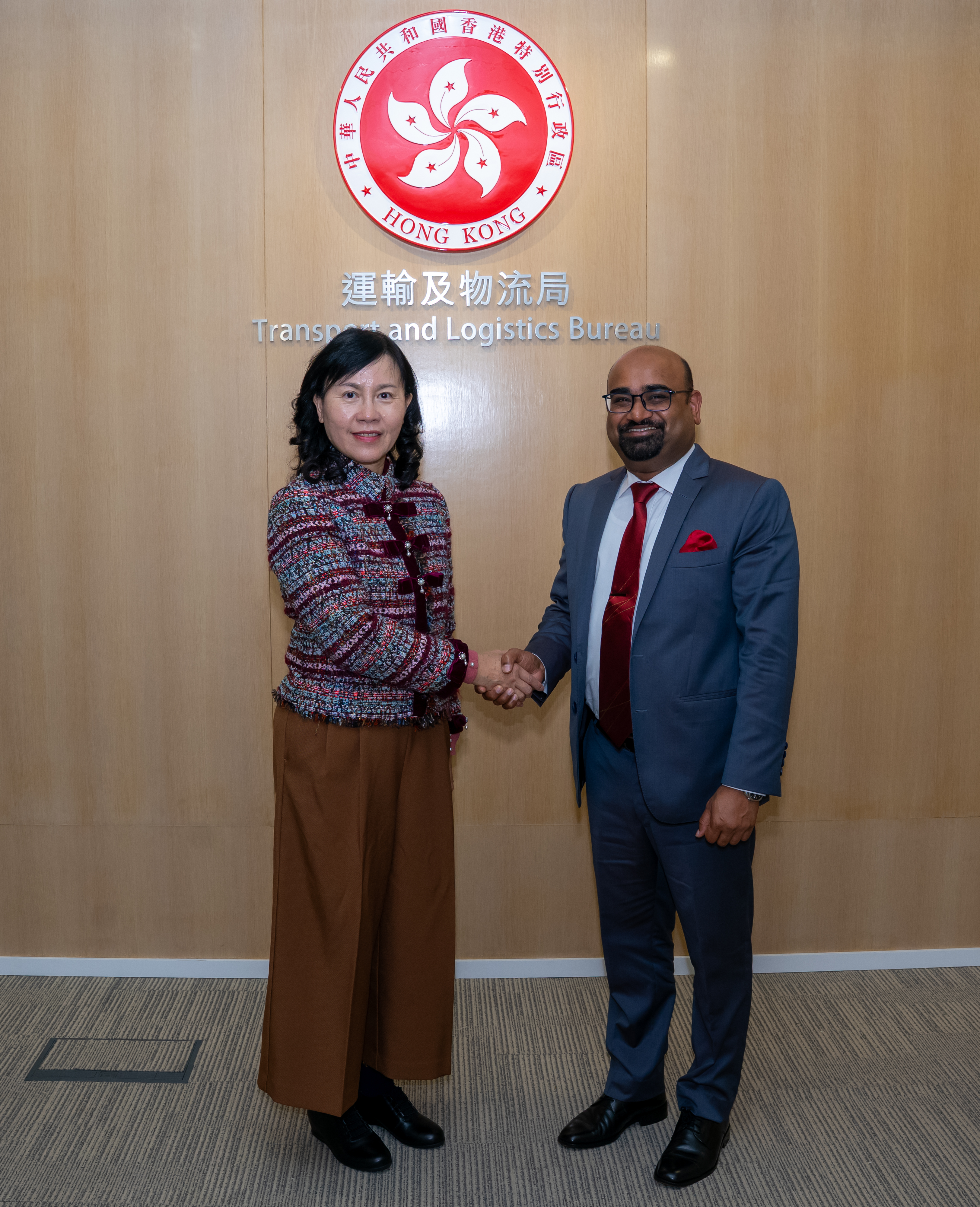 Consul General's courtesy call on Ms. Mable Chan, Hon'ble Permanent Secretary for Transport and Logistics of the Hong Kong SAR. 