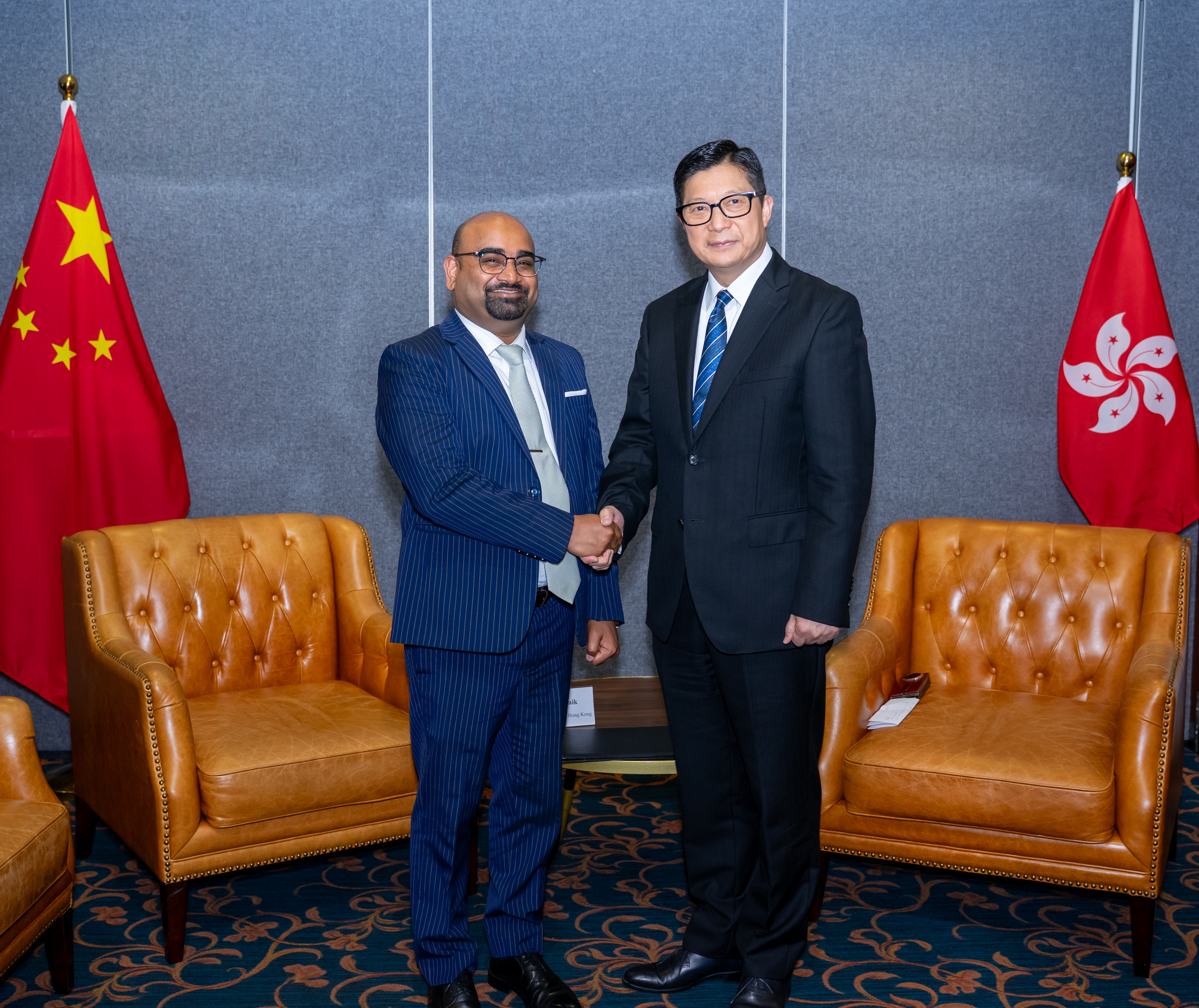 Consul General's meeting with Mr. Chris Tang, Hon'ble Secretary for Security of the Hong Kong SAR.