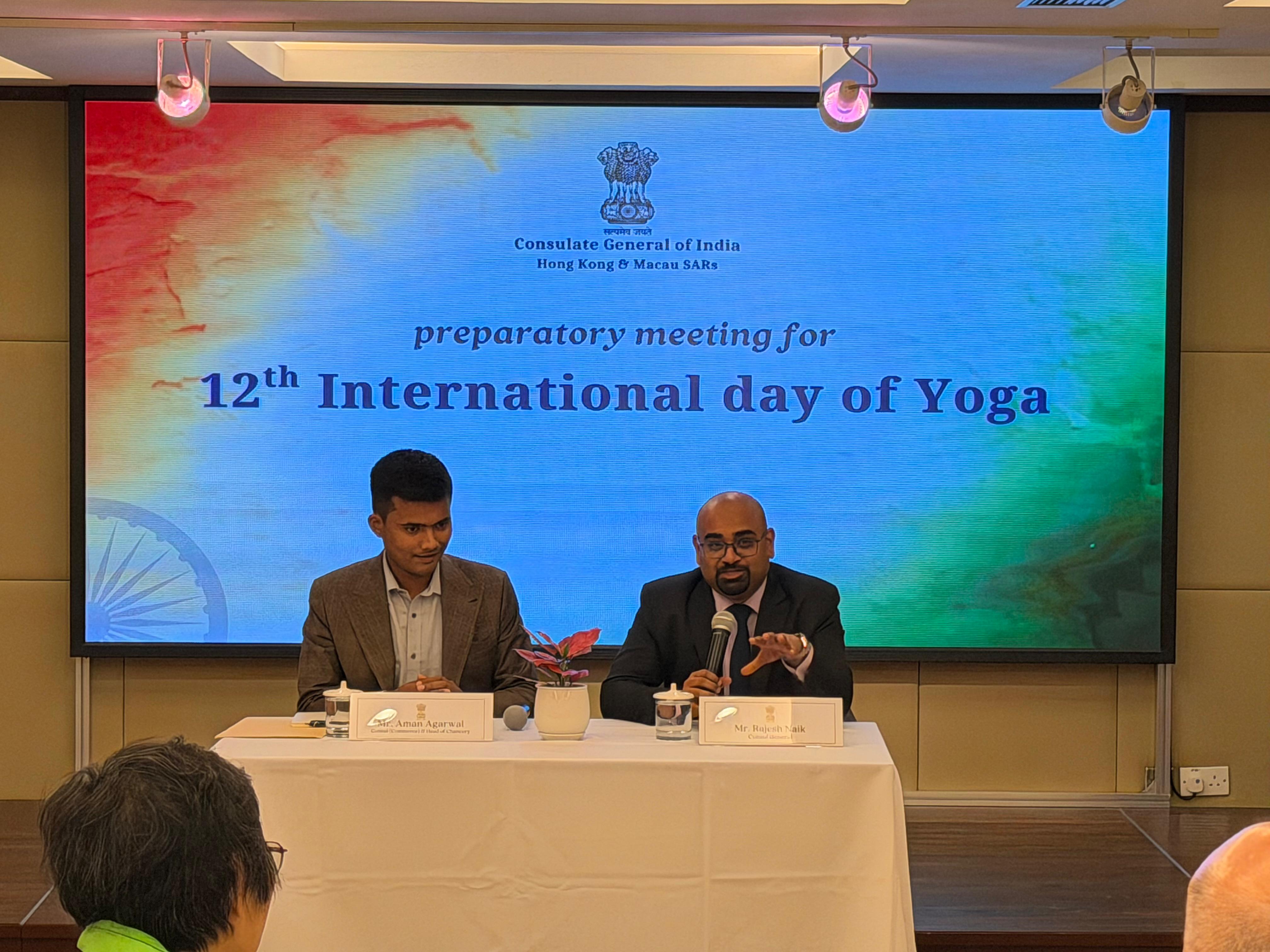 IDY 2026 preparation discussion with representatives of Yoga Institutes