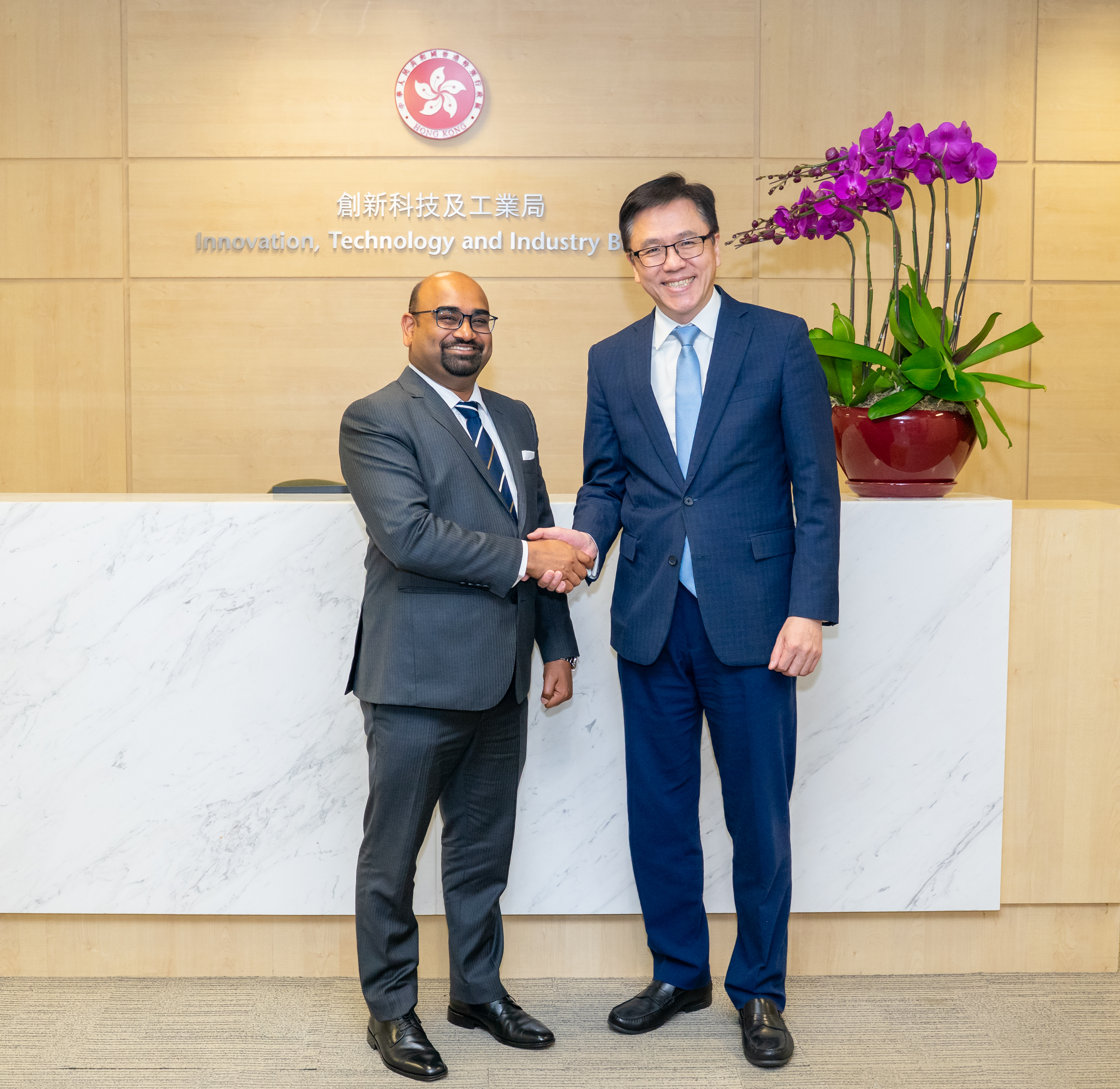 Consul General called on Prof. Sun Dong, Hon'ble Secretary for Innovation, Technology and Industry of the Hong Kong SAR.