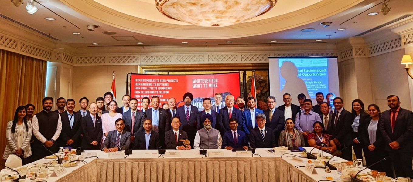  Interaction session on India Kansai Business Opportunities chaired by Mr Amardeep Singh Bhatia, Secretary, Department for Promotion of Industry and Internal Trade. Hon,ble Vice Governor of Kyoto Prefecture, Mr. Kazuya Suzuki joined the session.