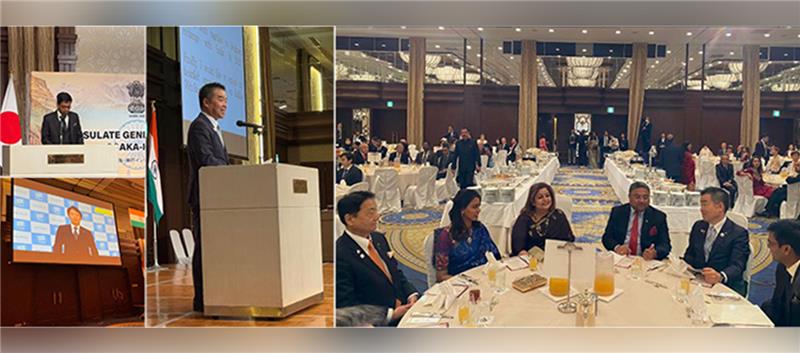 <strong>Mr. Chandru Appar, Consul General of India, Osaka-Kobe; H.E. Mr.  Taizo Mikazuki, Hon’ble Governor of Shiga Prefecture, and Mr. Kazunori Ohara, Hon’ble Deputy Mayor of Kobe City also addressed & the message from H.E. Mr. Motohiko Saito, Hon’ble Governor of Hyogo Prefecture was read.

</strong> 