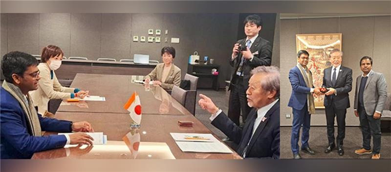 <strong>An enriching conversation between Consul General Shri Chandru Appar and Chairman of Kyoto Chamber of Commerce and Industry, Mr. Atsushi Horiba on enhancing business collaboration between India and Kyoto.
</strong> 