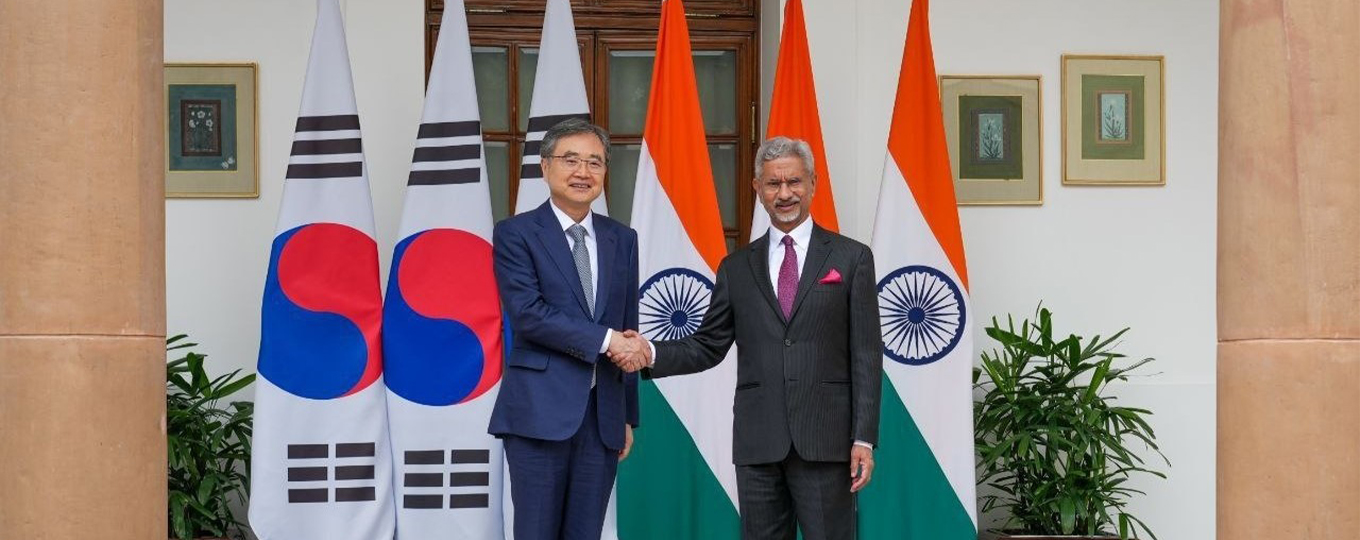 Meeting of Hon’ble EAM Dr. S Jaishankar with Hon’ble RoK Foreign Minister Mr. Cho Hyun in Delhi on 16 August 2025