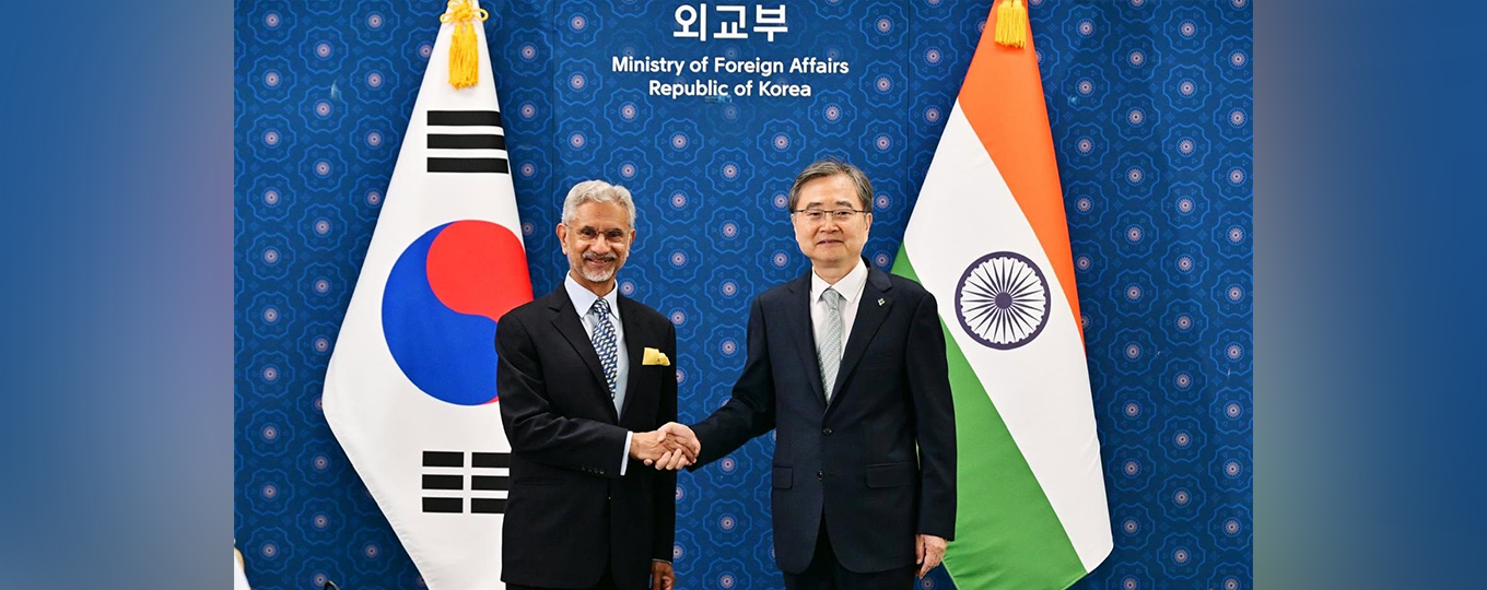 H.E Dr. S. Jaishankar, External Affairs Minister in India met H.E. Dr. Cho Hyun, Foreign Minister in the Republic of Korea, during his recent visit to RoK (24-25 June 2026)