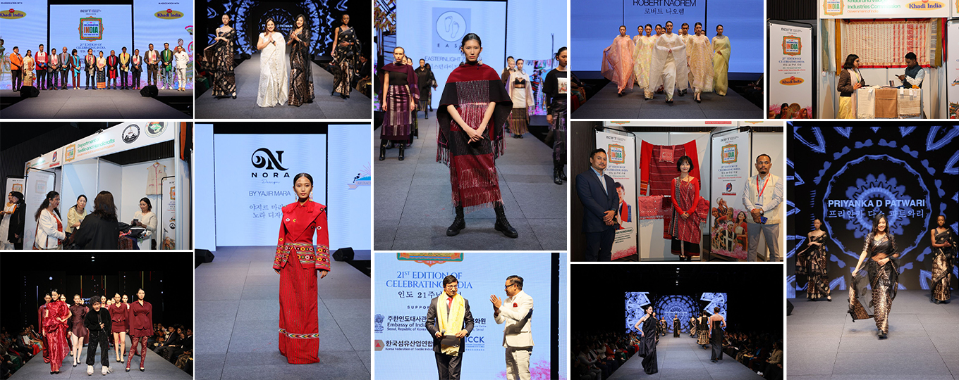 The 21st Celebrating India was held from November 6-7, 2025 in collaboration with North-East Institute of Fashion Technology, KOFOTI and ICCK.